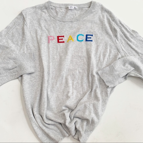 gap peace sweater
